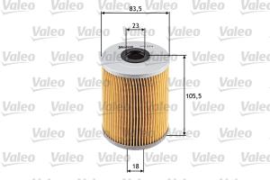 VALEO Olejový filter 586574