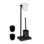 Toaletná súprava s 2 hlavicami kefky, RD49120, čierna