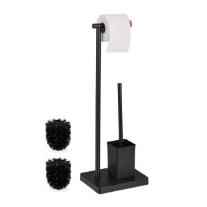 Toaletná súprava s 2 hlavicami kefky, RD49120, čierna