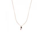 Tous Ružovo pozlátený náhrdelník s medvedíkom 1000141000