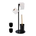 Toaletná súprava s 2 hlavicami kefky, RD49118, čierna