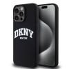 DKNY Liquid Silicone Arch Logo MagSafe Zadní Kryt pro iPhone 12/12 Pro Black