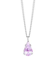 Preciosa Jemný náhrdelník s fialkovým krištáľom Sweet Drop Candy 2468 56