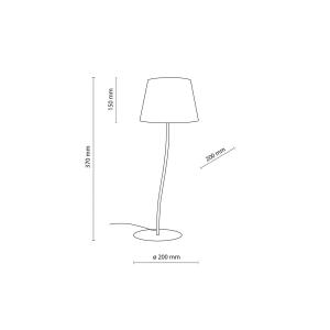 Stolová lampa Nicola, žltá