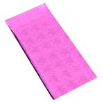 Fialový celofánový sáčok na darček so vzorom srdiečok a kruhov, dúhové odlesky GY34