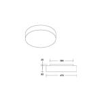 Stropné svietidlo BRUMBERG LED Celtis Maxi, 3 000 K, svetlomodré