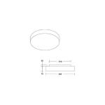 BRUMBERG LED stropné svietidlo Celtis Midi, 3 000 K, chintz, fialová