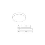 BRUMBERG Celtis Mini stropné svietidlo, E27, chintz, hmlistá sivá