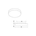 BRUMBERG Celtis Mini stropné svietidlo, E27, chintz, jesenná zelená