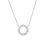 AGAIN Jewelry Trblietavý strieborný náhrdelník so zirkónmi AJNA0022