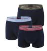 TOMMY HILFIGER - boxerky 3PACK premium essentials dark with well water & army green color waist - limitovaná edícia