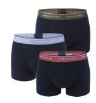 TOMMY HILFIGER - boxerky 3PACK premium essentials dark with well water & army green color waist - limitovaná edícia