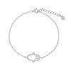 AGAIN Jewelry Obľúbený strieborný náramok Hamsa - Ruka Fátimy AJNR0014