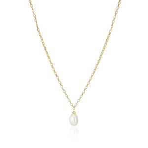 Sif Jakobs Elegantný pozlátený náhrdelník s barokovou perlou Padua SJ-N2455-P-YG