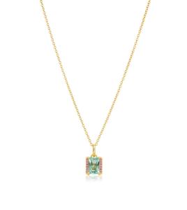 Sif Jakobs Originálny pozlátený náhrdelník so zirkónmi Roccanova SJ-N42253-TQPK-YG