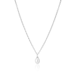 Sif Jakobs Elegantný strieborný náhrdelník s barokovou perlou Padua SJ-N2455-P