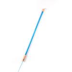 SELETTI LED svetlo Linea, modré, drevené detaily, univerzálne