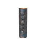 Stolná lampa Forato, výška 42 cm, hnedá farba, kov