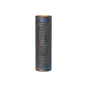 Stolná lampa Forato, výška 42 cm, hnedá farba, kov