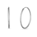 Vuch Nadčasové oceľové kruhy Silver Yetta