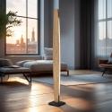Quitani LED stojacia lampa Persida, výška 150 cm, dub, 2 700 K