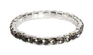 Oliver Weber Tenisový náramok s čiernymi kryštálmi Euphoria 32420 BLA 17,5 cm