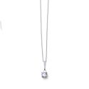 Oliver Weber Slušivý strieborný náhrdelník so zirkónmi Slim 61285 (retiazka, prívesok)