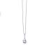 Oliver Weber Slušivý strieborný náhrdelník so zirkónmi Slim 61285 (retiazka, prívesok)