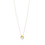 Oliver Weber Štýlový pozlátený náhrdelník Apricus 61290G YEL (retiazka, prívesok)