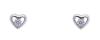 Oliver Weber Strieborné kôstkové náušnice Srdiečka Defyi 62256