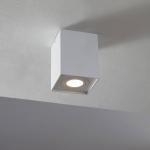 Stropné bodové svietidlo Arcchio Jolina, hranaté, biele, hliník