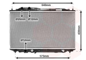VAN WEZEL Chladič motora 25002192