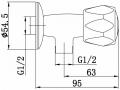Kinekus Ventil rohovy G 1/2"