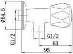 Kinekus Ventil rohovy G 1/2"
