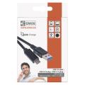 EMOS USB kábel 3.0 A/M - USB 3.1 C/M 1m čierny, Quick charge