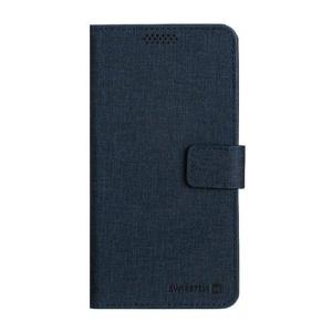 Puzdro Swissten Libro Uni Book II veľkosť L - tmavo-modré (150 x 71mm)