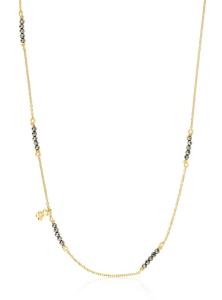 Tous Pozlátený náhrdelník s pyritovými korálkami Bold Bear 1003886300