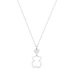 Tous Pôvabný strieborný náhrdelník New Silueta 1000118300 (retiazka, prívesok)