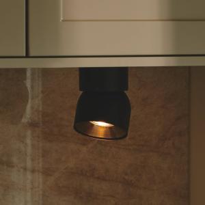 Svietidlo do stropu, GU10, jednoplameňové, kovové, čierne