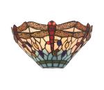 Searchlight Searchlight 1283-17 - Tiffany nástenné svietidlo DRAGONFLY 1xE14/60W/230V