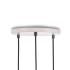Závesné svietidlo Tala Triple Pendant round, E27 clear, biela/grafitová