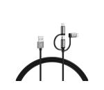 VARTA Varta 57937101111 - USB kábel 3v1 s konektorem Lightning a Micro USB 2m