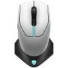 Dell Alienware 610M Bezdrôtová/Drôtová/Herná/Optická myš Lunar Light