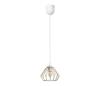 HEXE Luster na lanku CEED GOLD 1xE27/60W/230V pr. 17,5 cm biela/zlatá