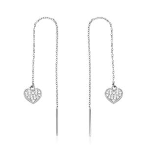 S`Agapõ Módne oceľové náušnice Srdiečka Aurora SAR52
