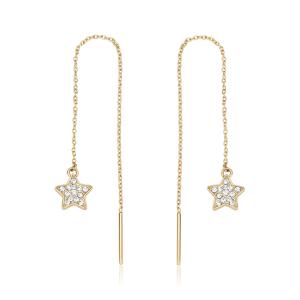 S`Agapõ Hravé pozlátené náušnice Hviezdičky Aurora SAR55