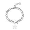 S`Agapõ Výrazný oceľový náramok Hviezda My love SYL23