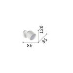 Ideal Lux nástenné svietidlo Dodo mosadzná farba 1 svetlo kov Ø 8,5 cm