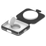 ER POWER MFW cestovná skladacia SNAP nabíjačka 2v1, čierna ERPWNMW21-BK