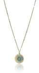 Emily Westwood Jedinečný pozlátený náhrdelník s tyrkysom EWN23052G